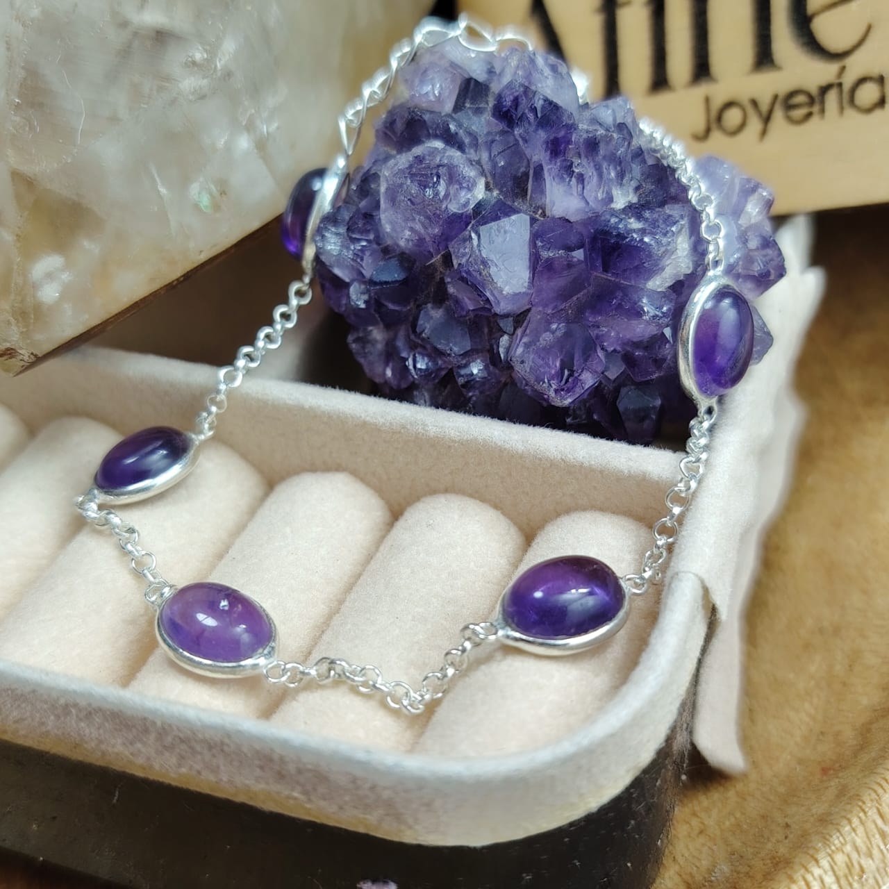 Pulsera piedra natural amatista