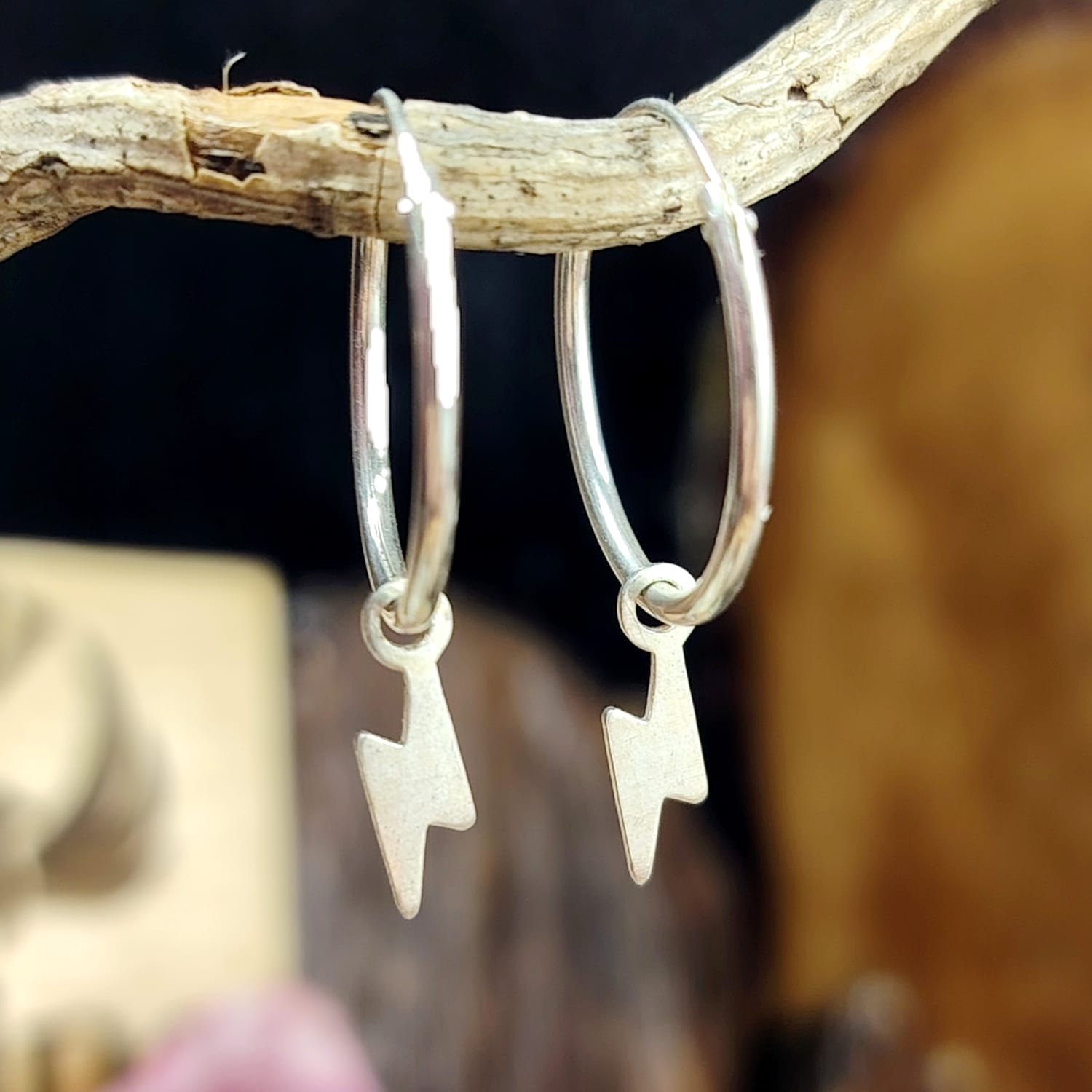 Argollas lisas con chiche rayos