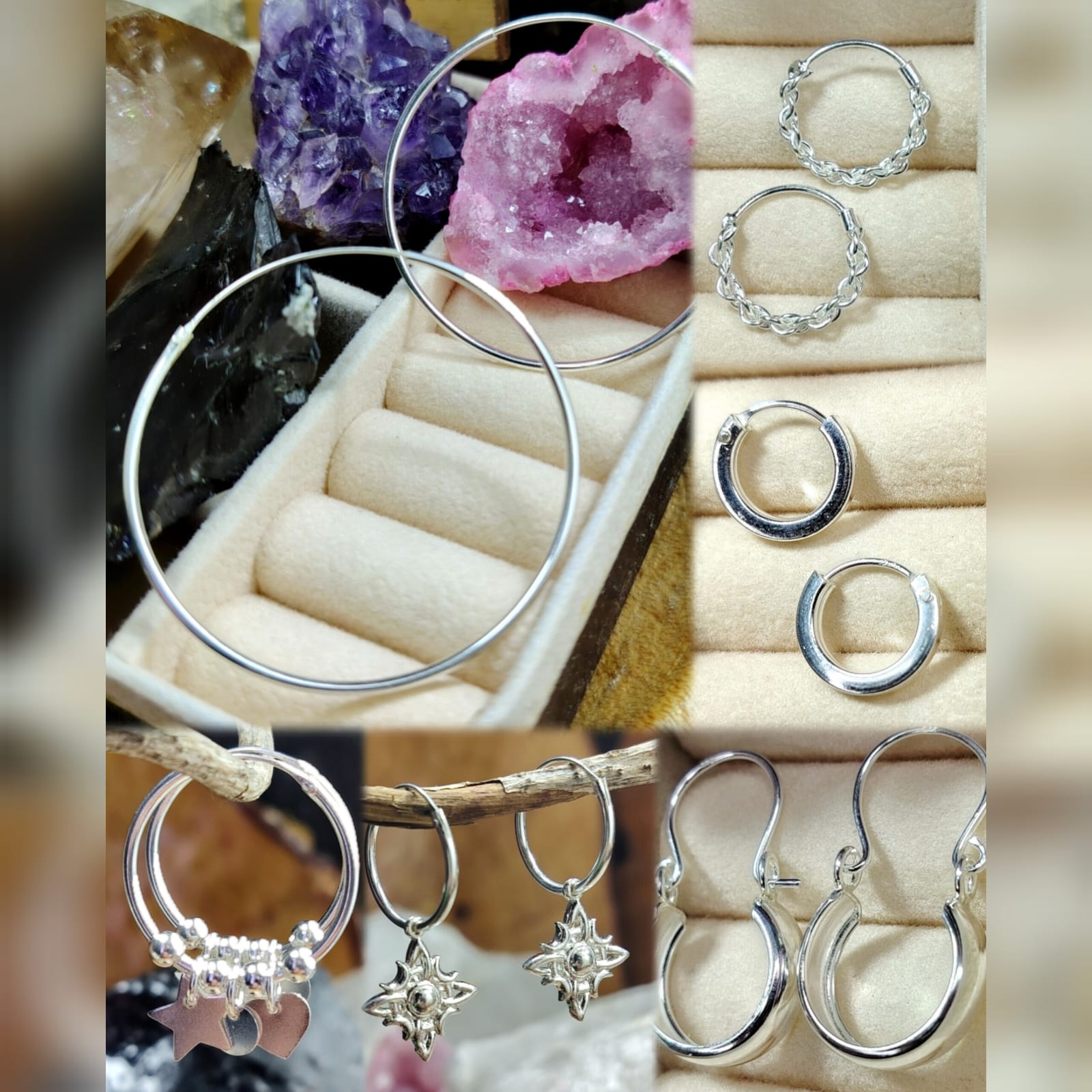 ARGOLLAS DE PLATA ENTRE OTROS DISEÑOS