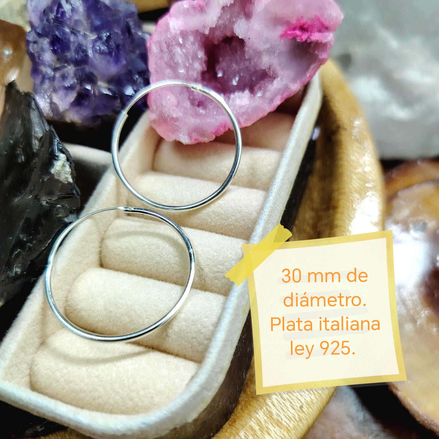 Argollas lisas 30 mm