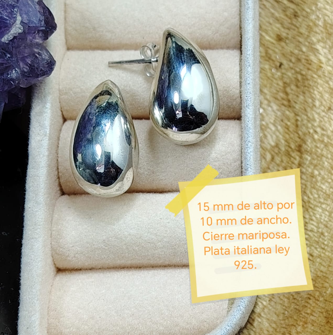 Aros gota chunky