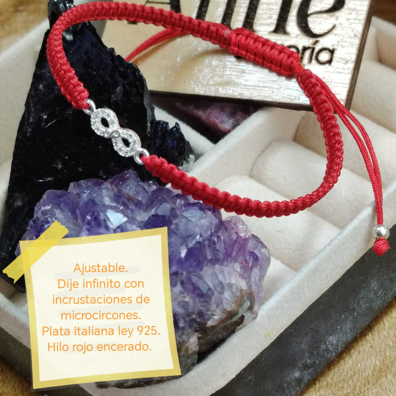 Pulsera de protección hilo rojo infinito