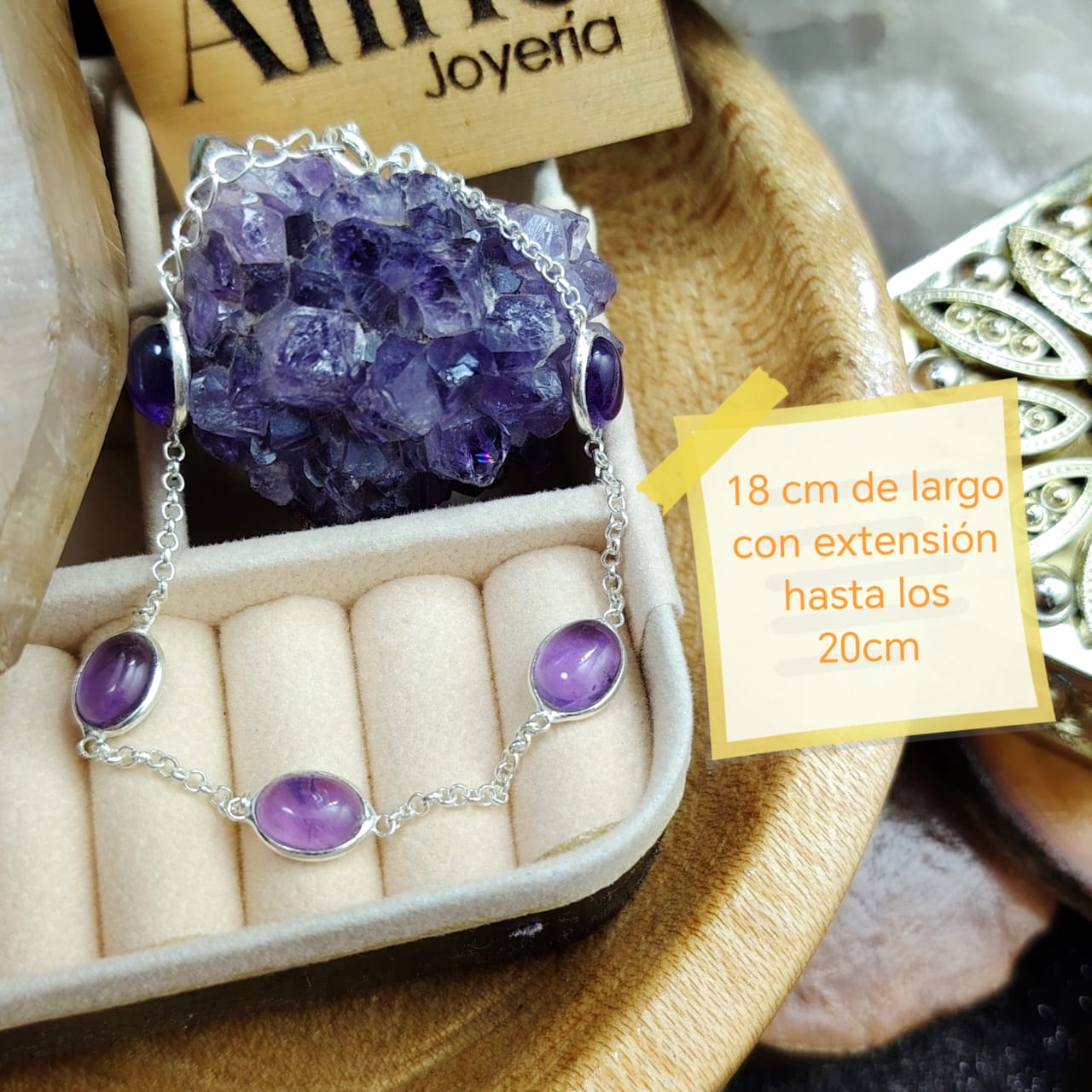 Pulsera piedra natural amatista