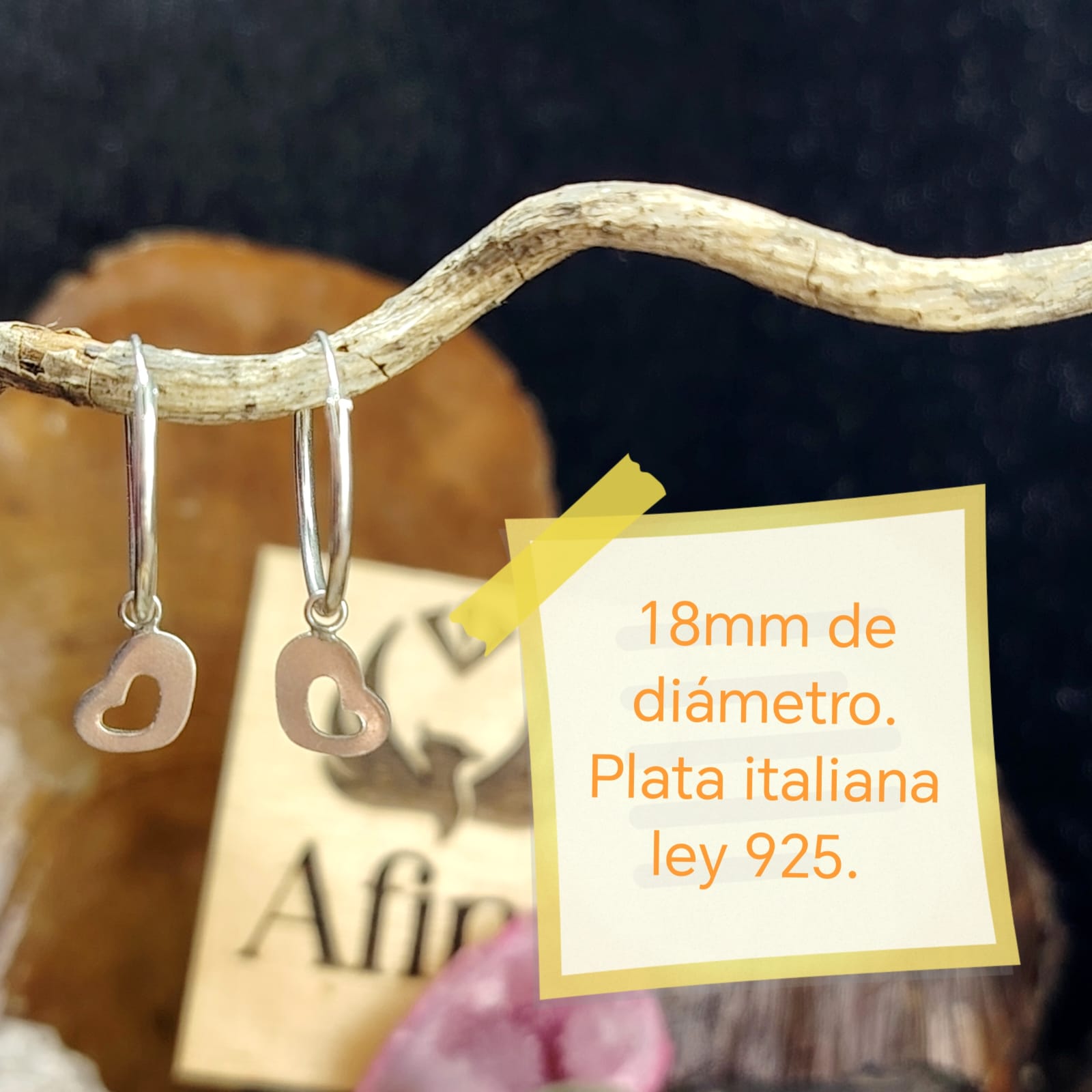 Argolla lisa con chiche corazón