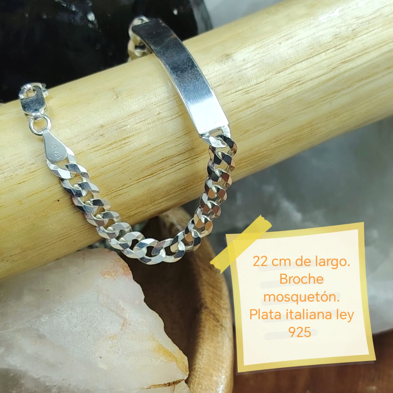 Pulsera piocha con tejido grumet 7 mm