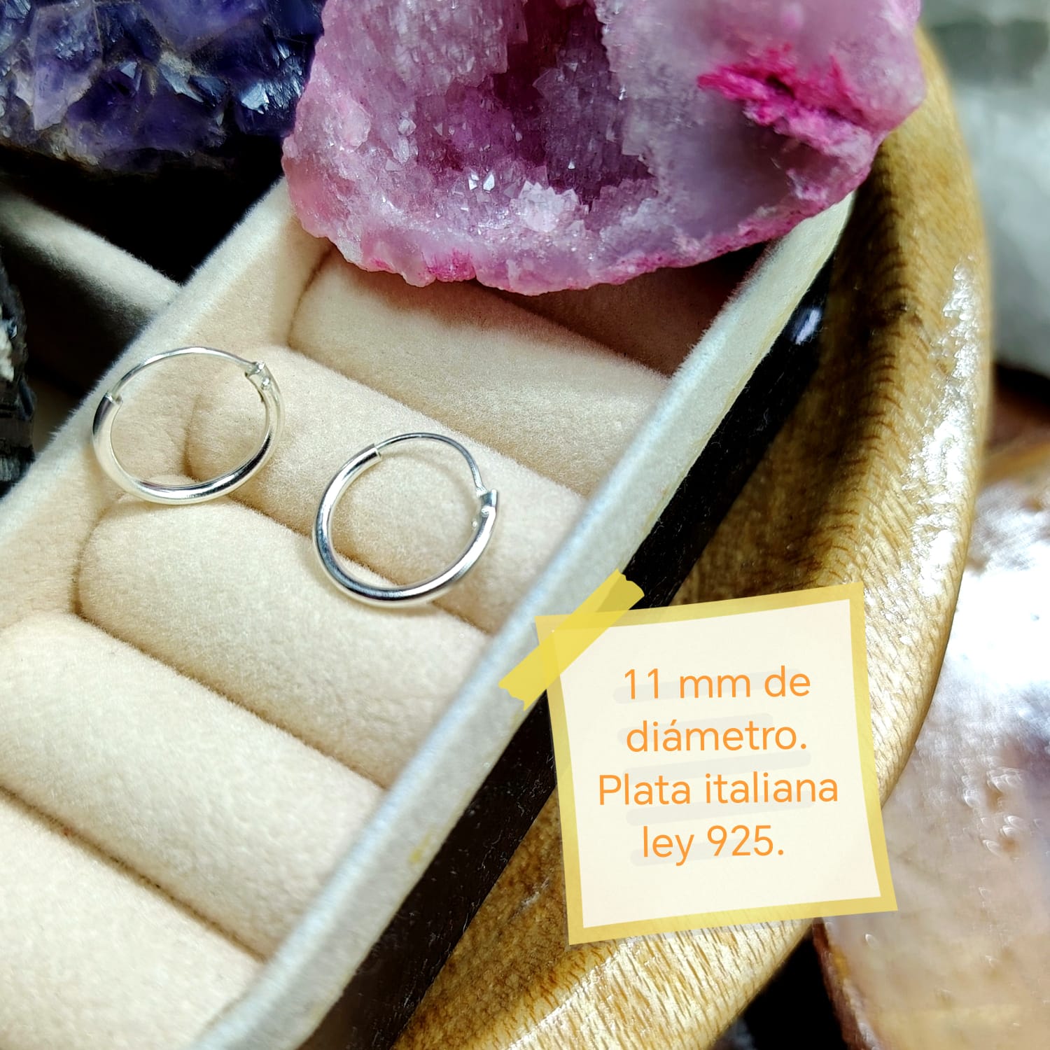 Argollas lisas pequeñas 11 mm