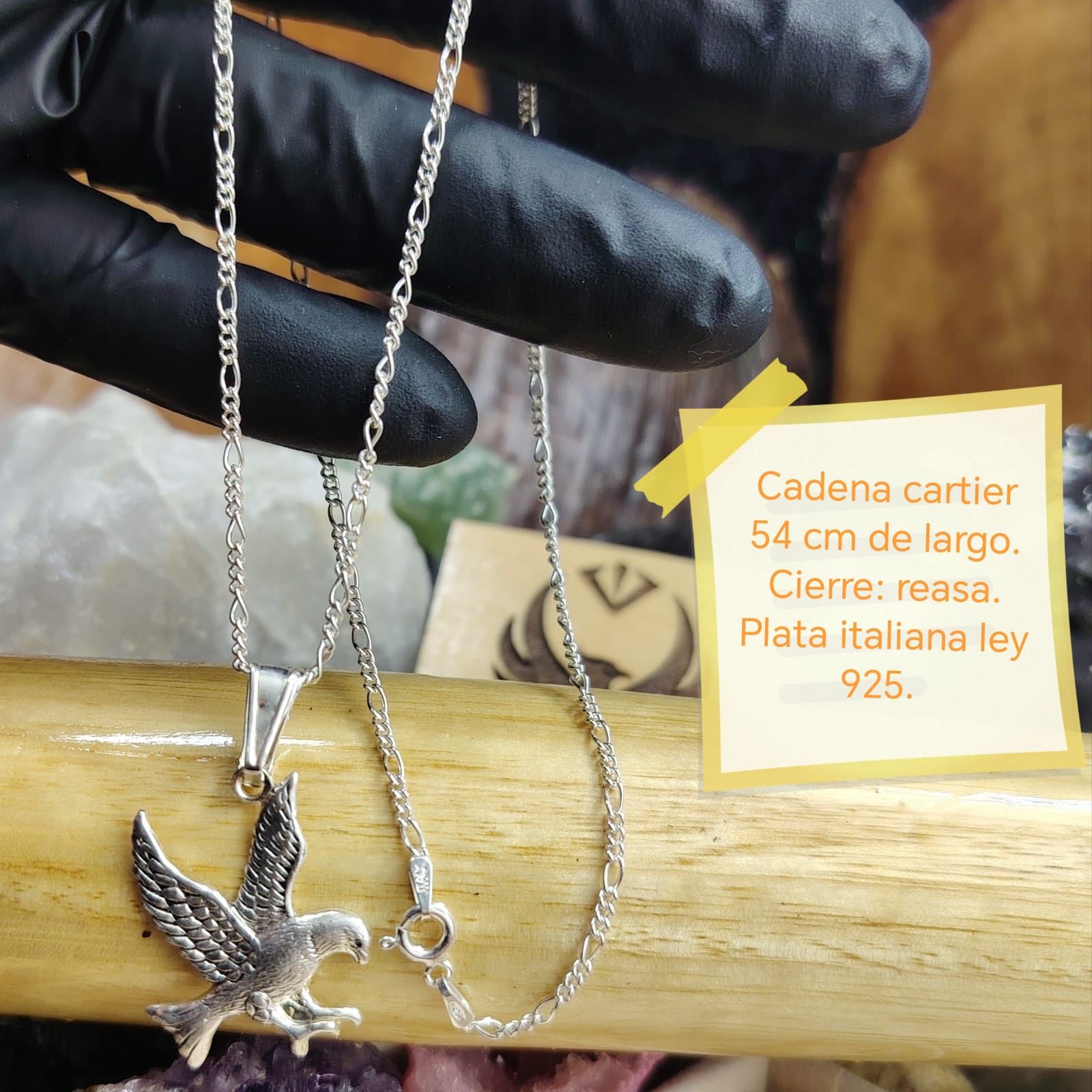 Collar con dije halcón