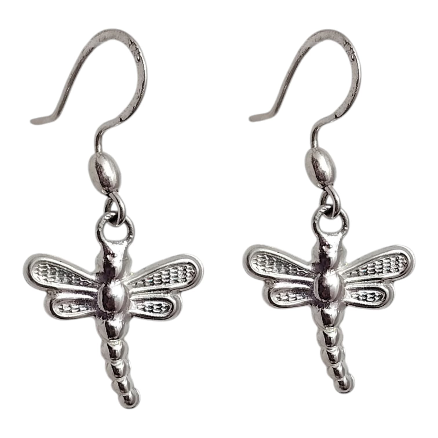 Aros largos diseño libélulas