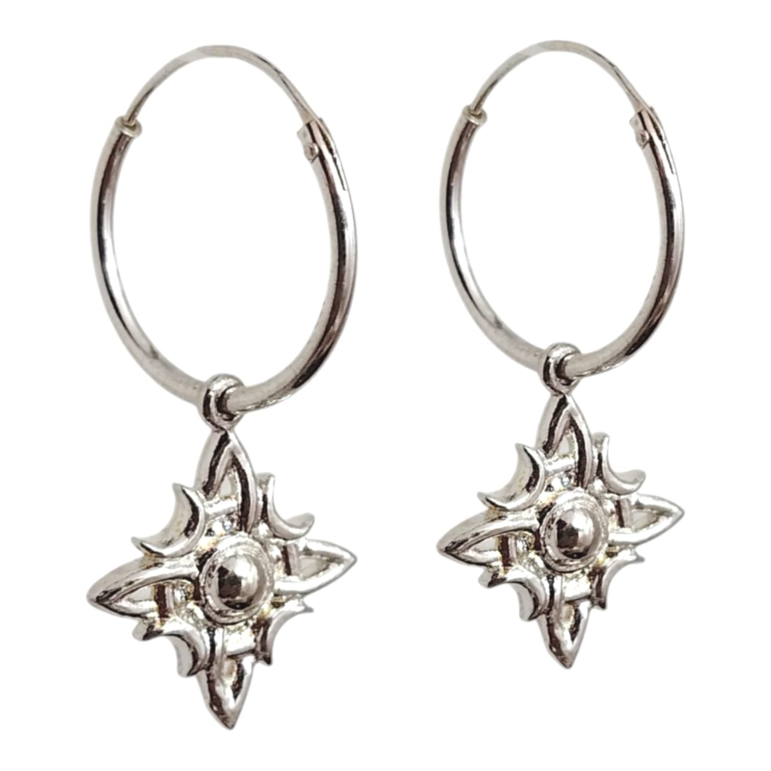 Argollas con chiche nudo de bruja