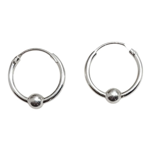 Argolla con una esfera de plata 13 mm