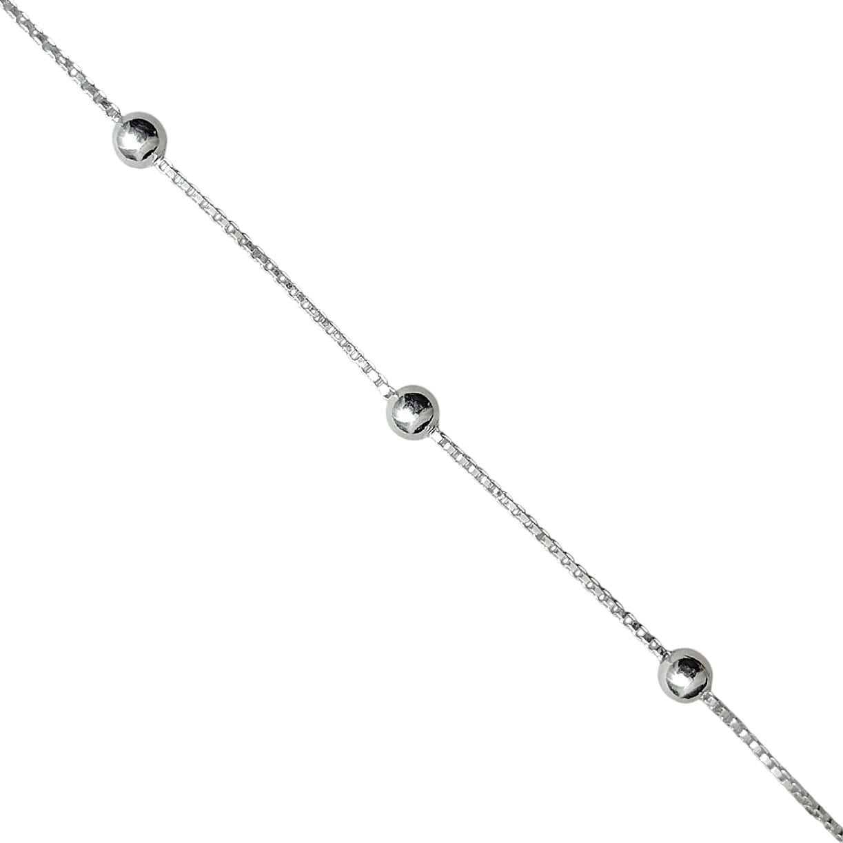 Pulsera con balines de plata