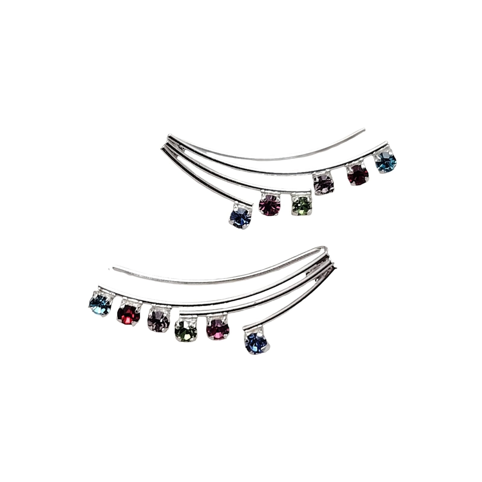 Trepadores triple hebra con cristales de colores