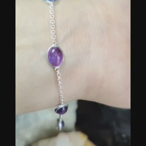 Pulsera piedra natural amatista