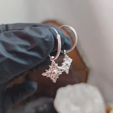 Argollas con chiche nudo de bruja