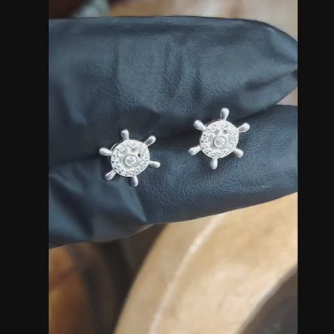 Aros pegados timón con incrustaciones de microcircones