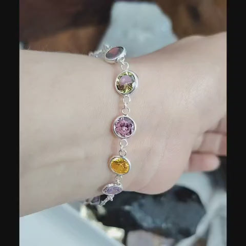 Pulsera de circones de colores